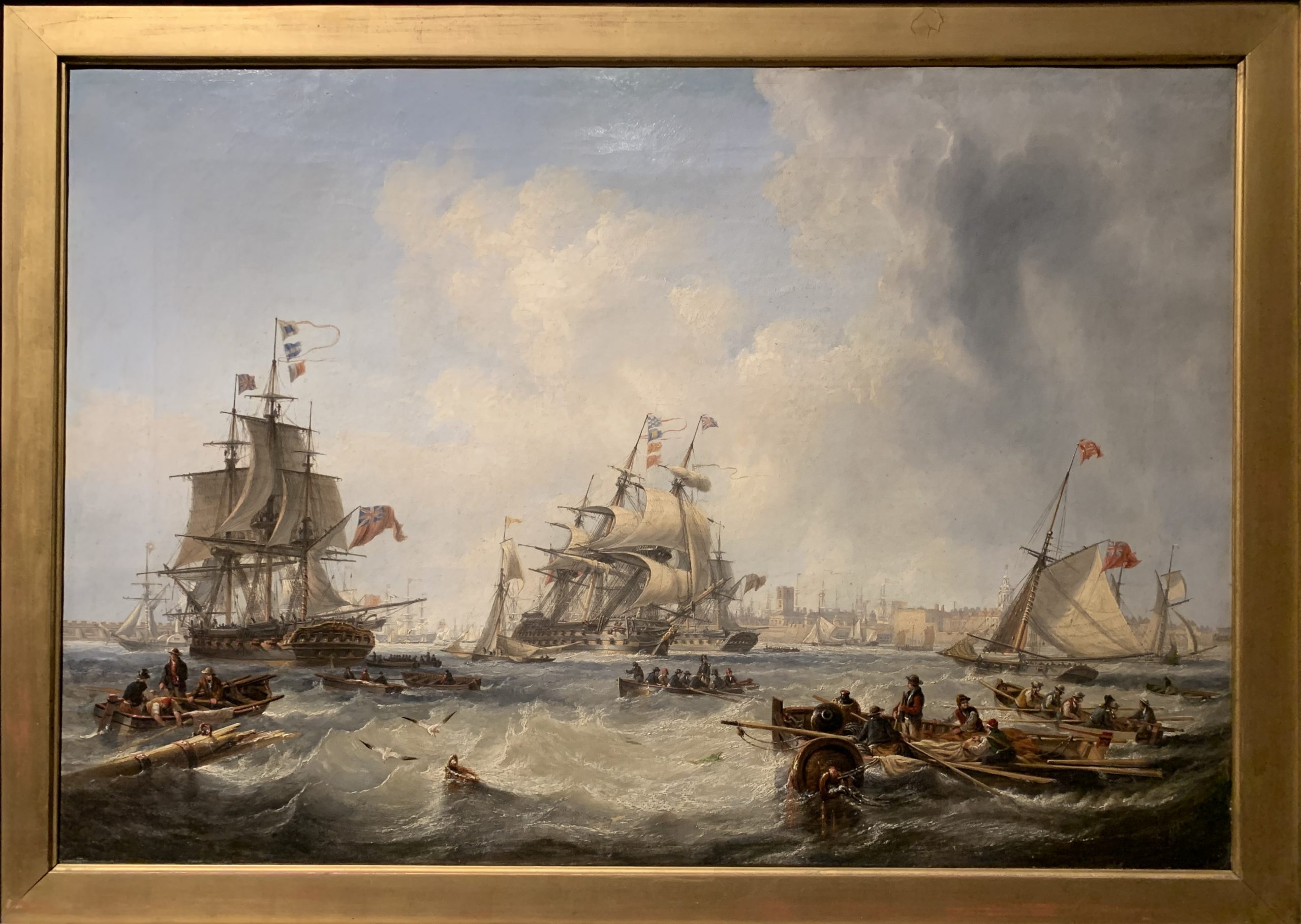 “Men of War’ off Portsmouth Harbour