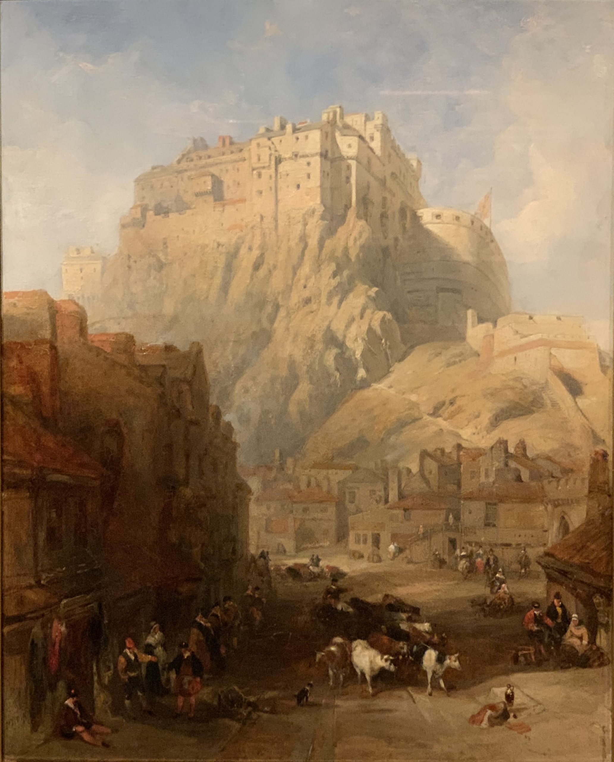 Edinburgh Castle from the Grassmarket