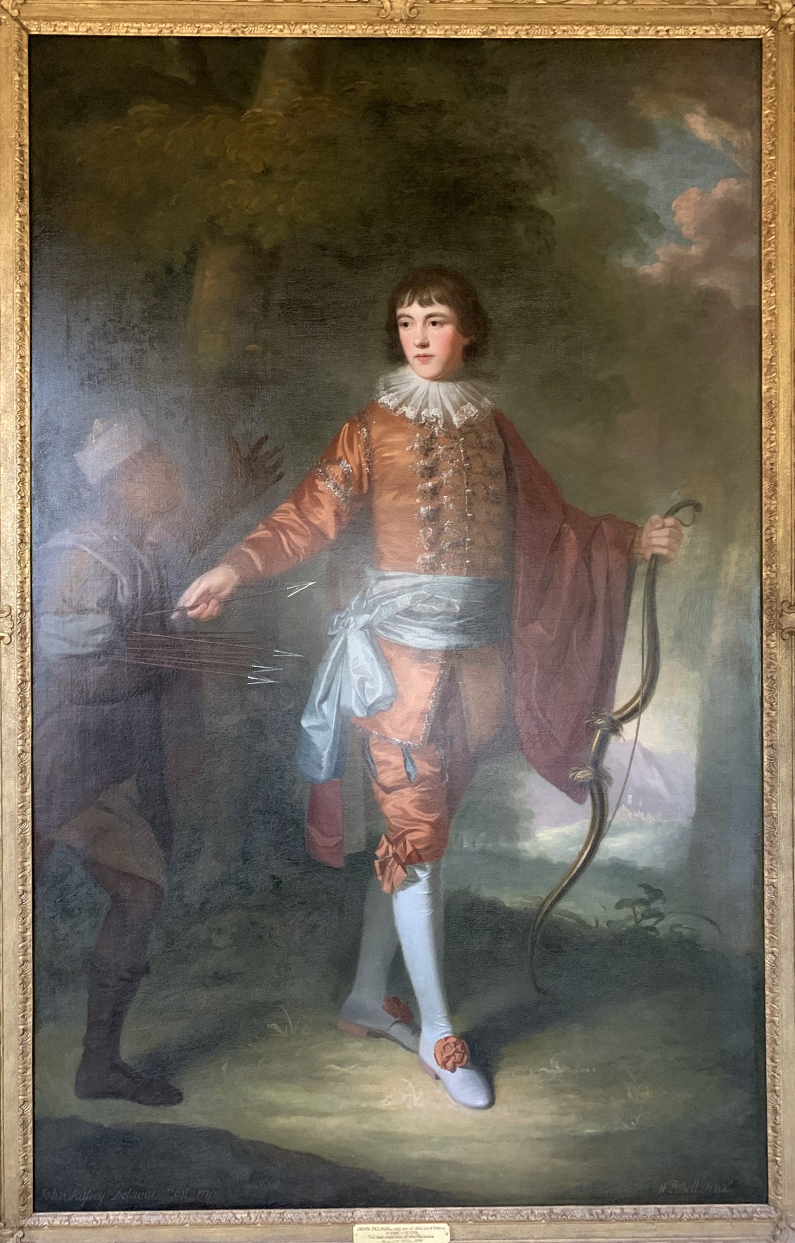 John Delaval as an Archer and an Unidentified Attendant