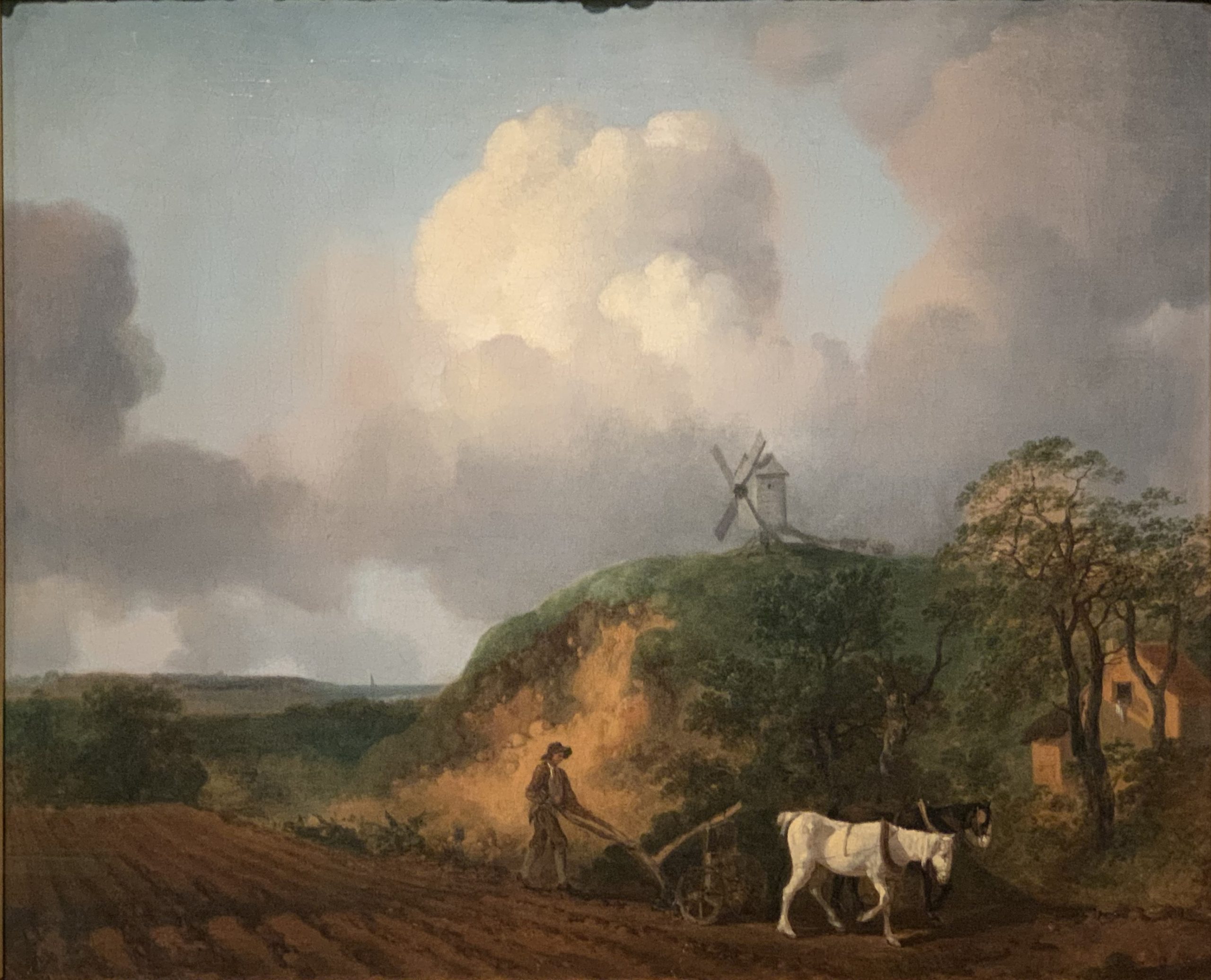 Peasant Ploughing with Two Horses