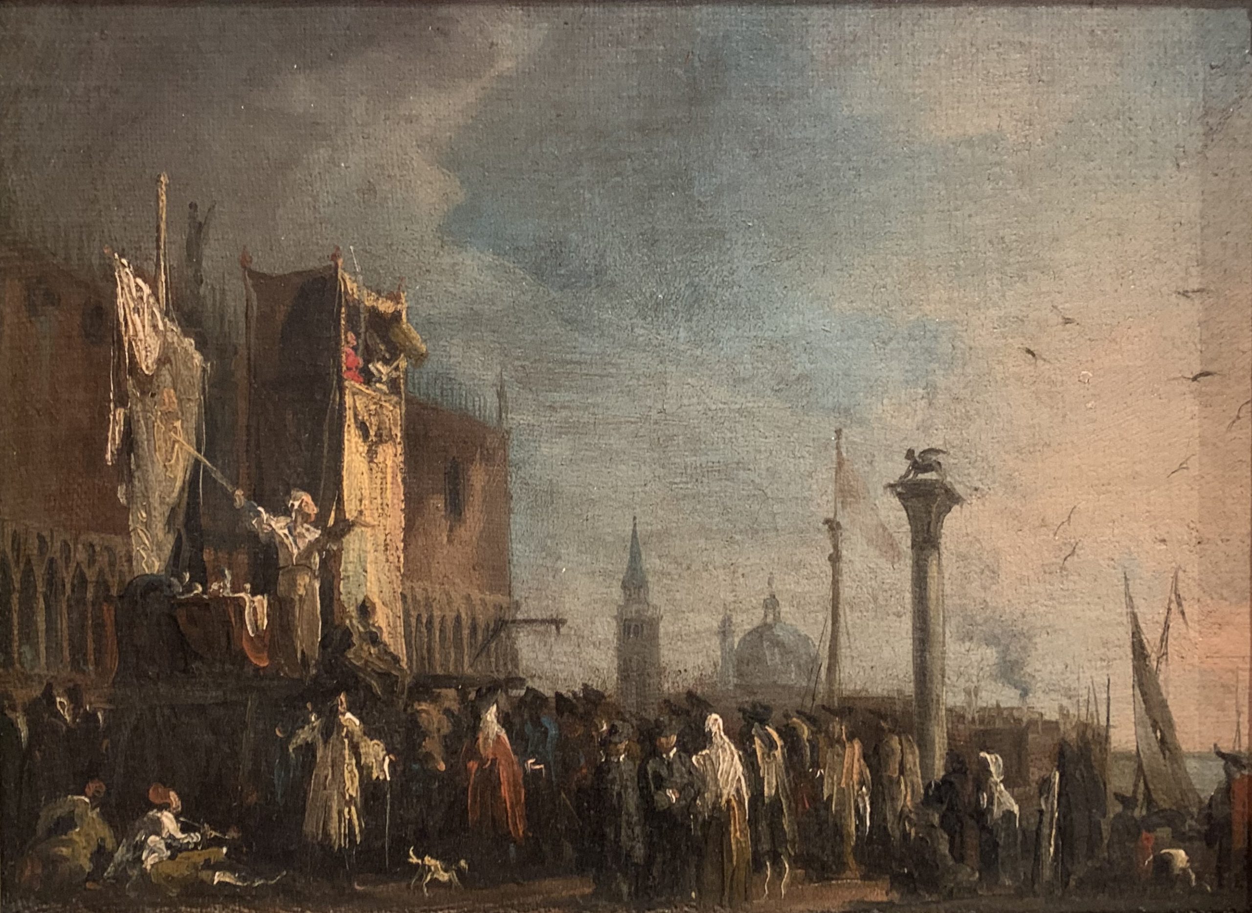 A Puppet show on the Piazzetta, Venice