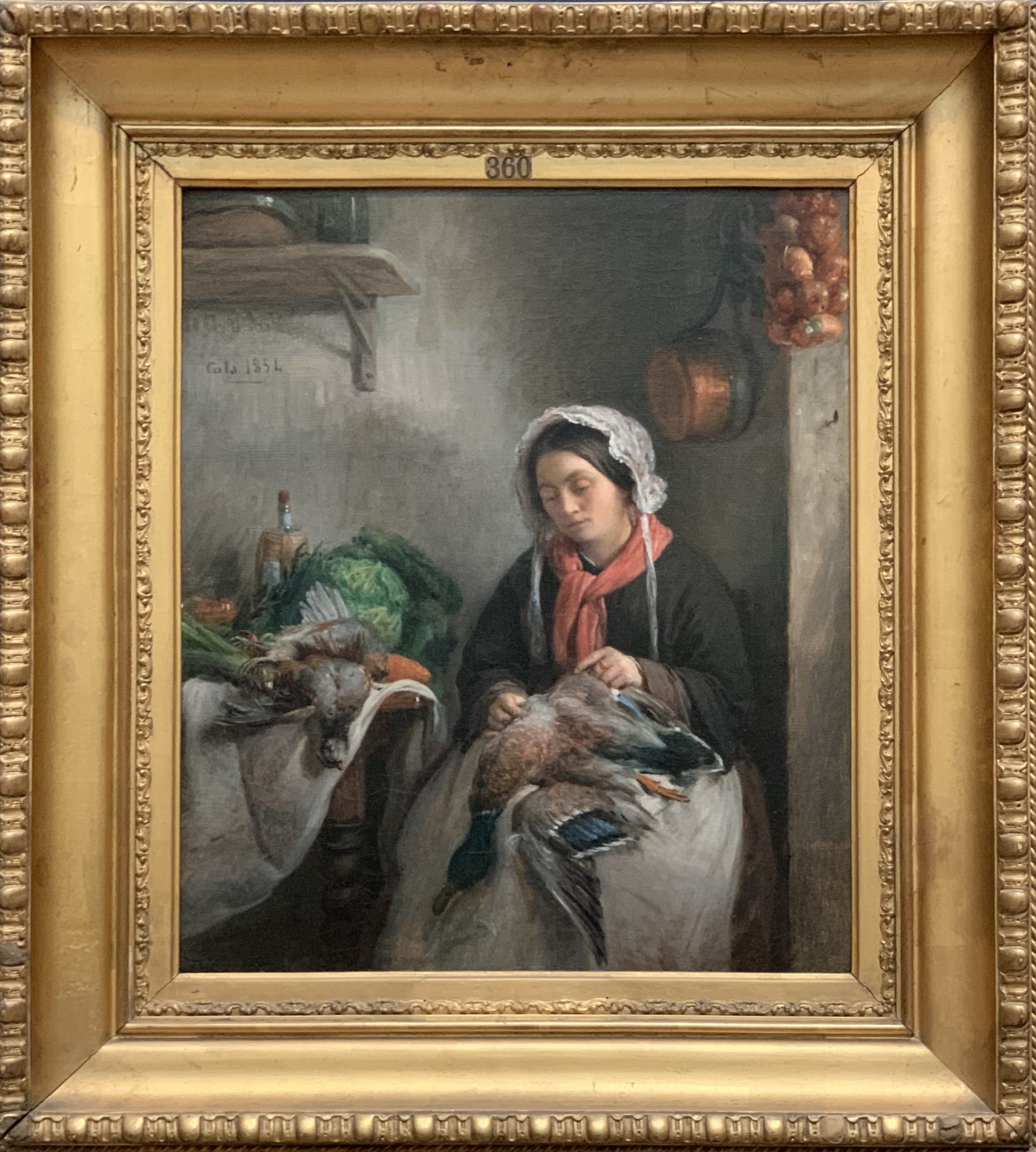 A Cook Plucking a Wild Duck