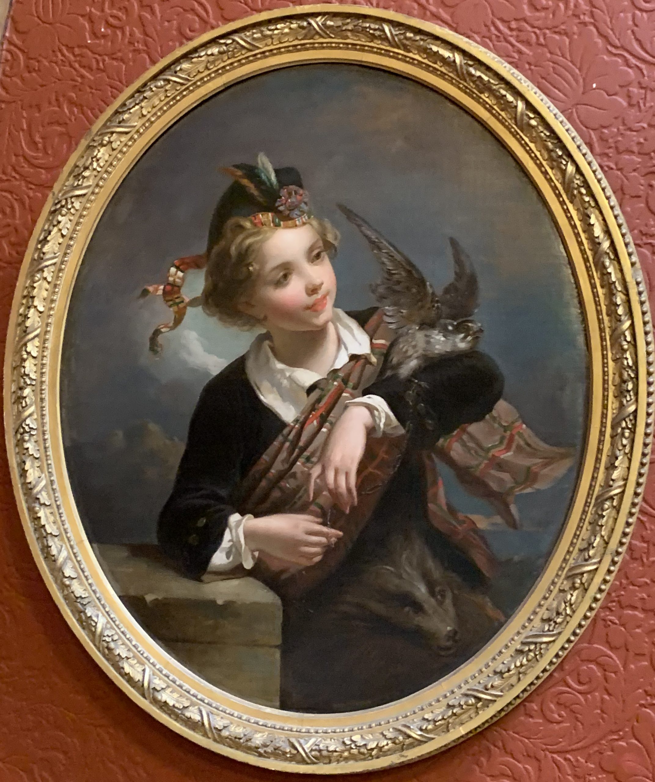 A young boy in Highland dress, believed to be Albert Edward, Prince of Wales, later King Edward VII