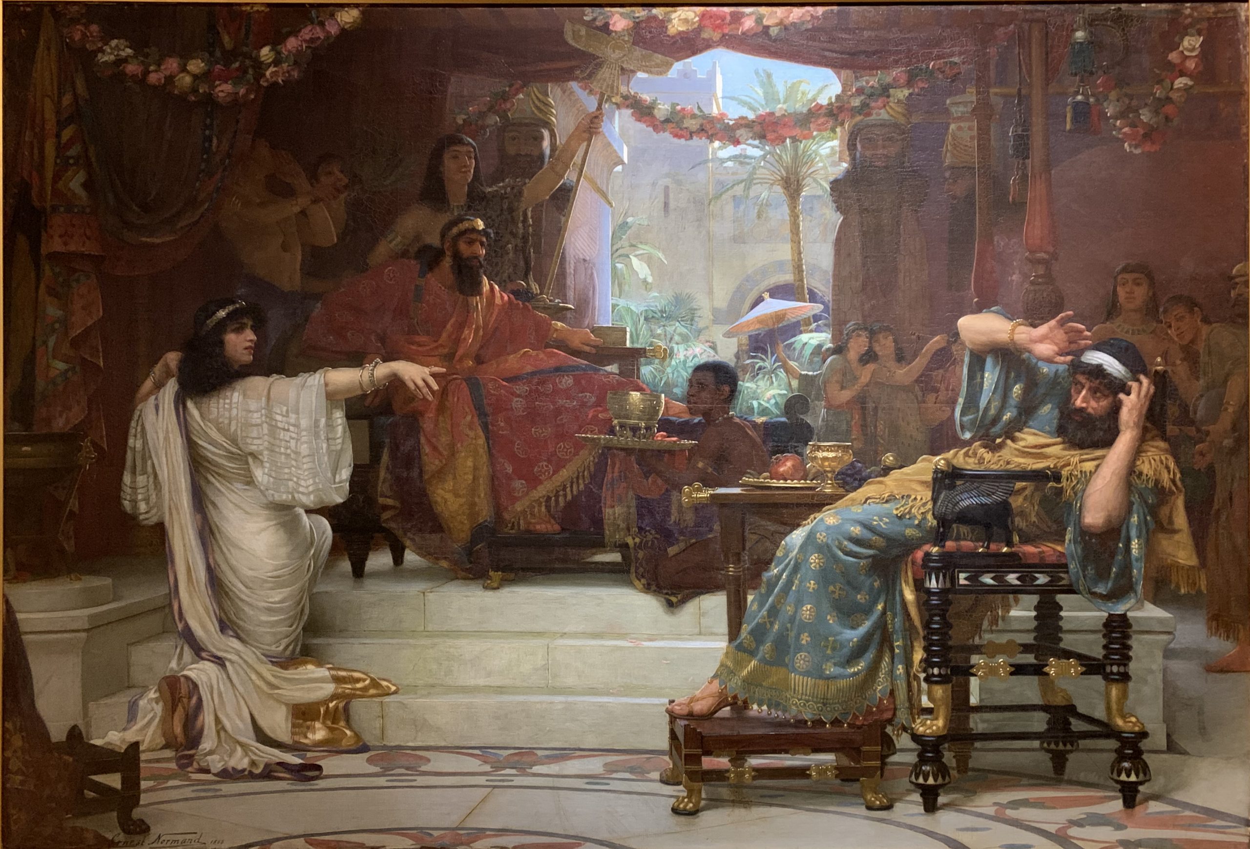 Esther Denouncing Haman to King Ahasuerus