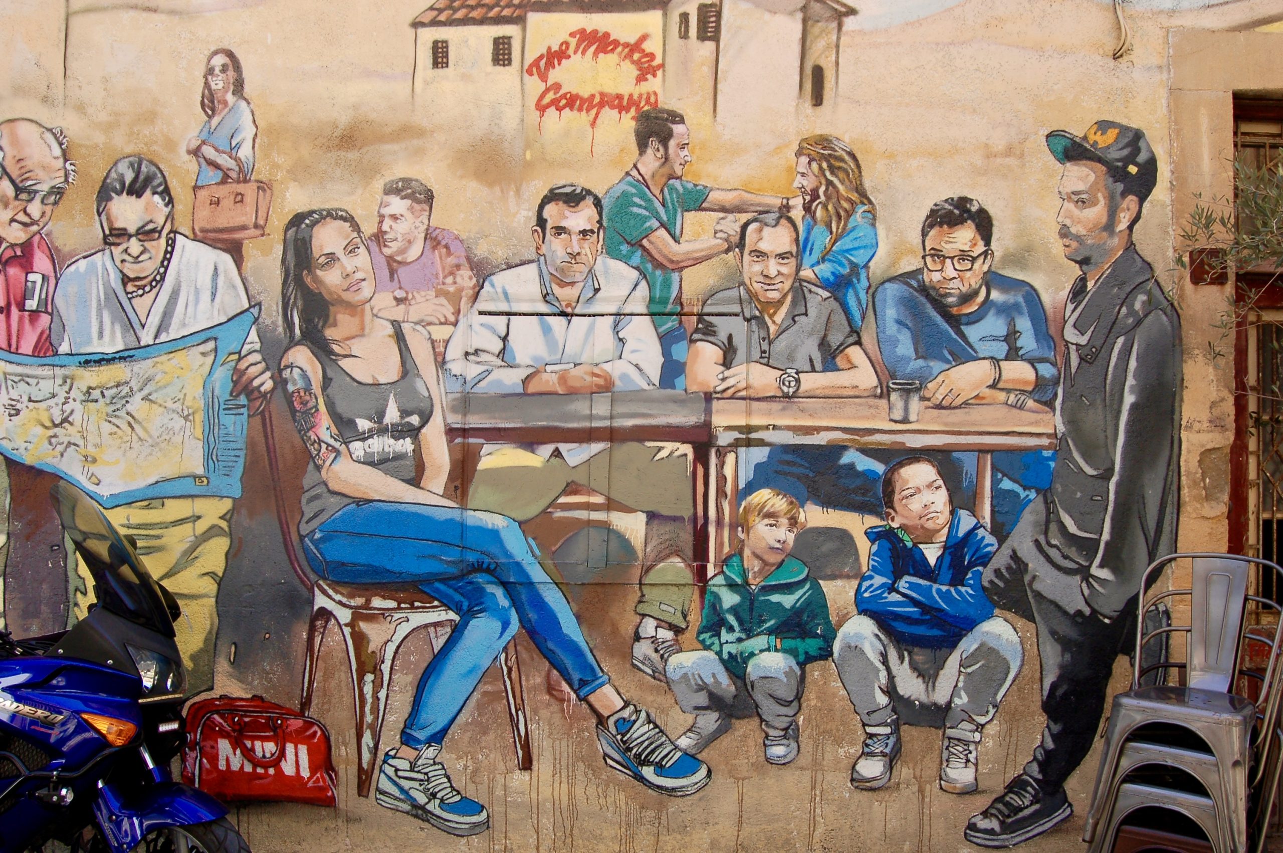 Thiseos Street Mural