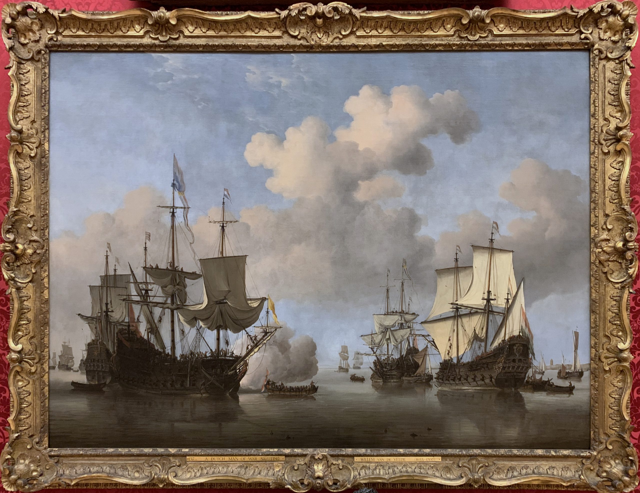 Calm: Dutch Ships coming to Anchor