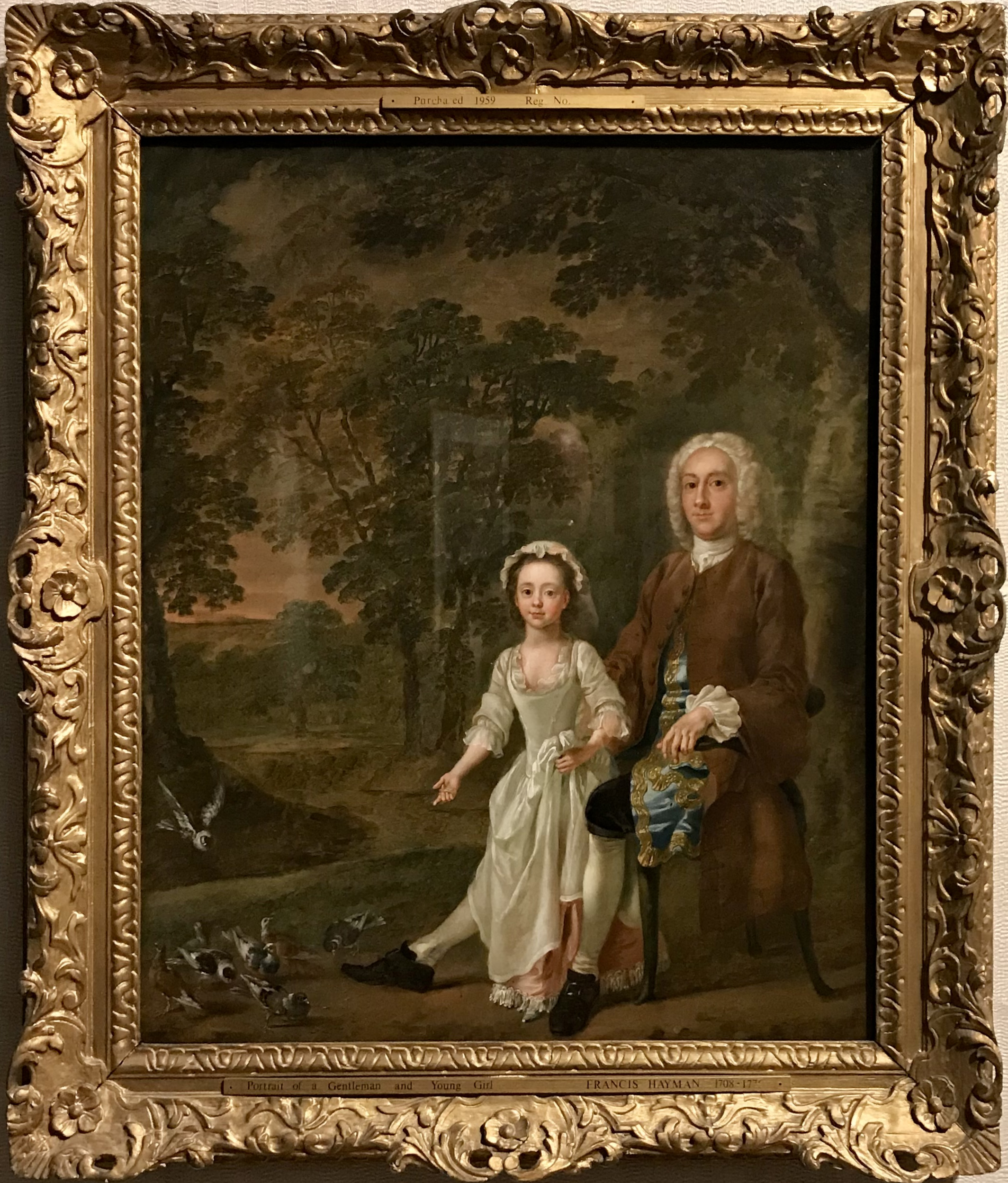 Portrait of William Ellis and his daughter Elizabeth