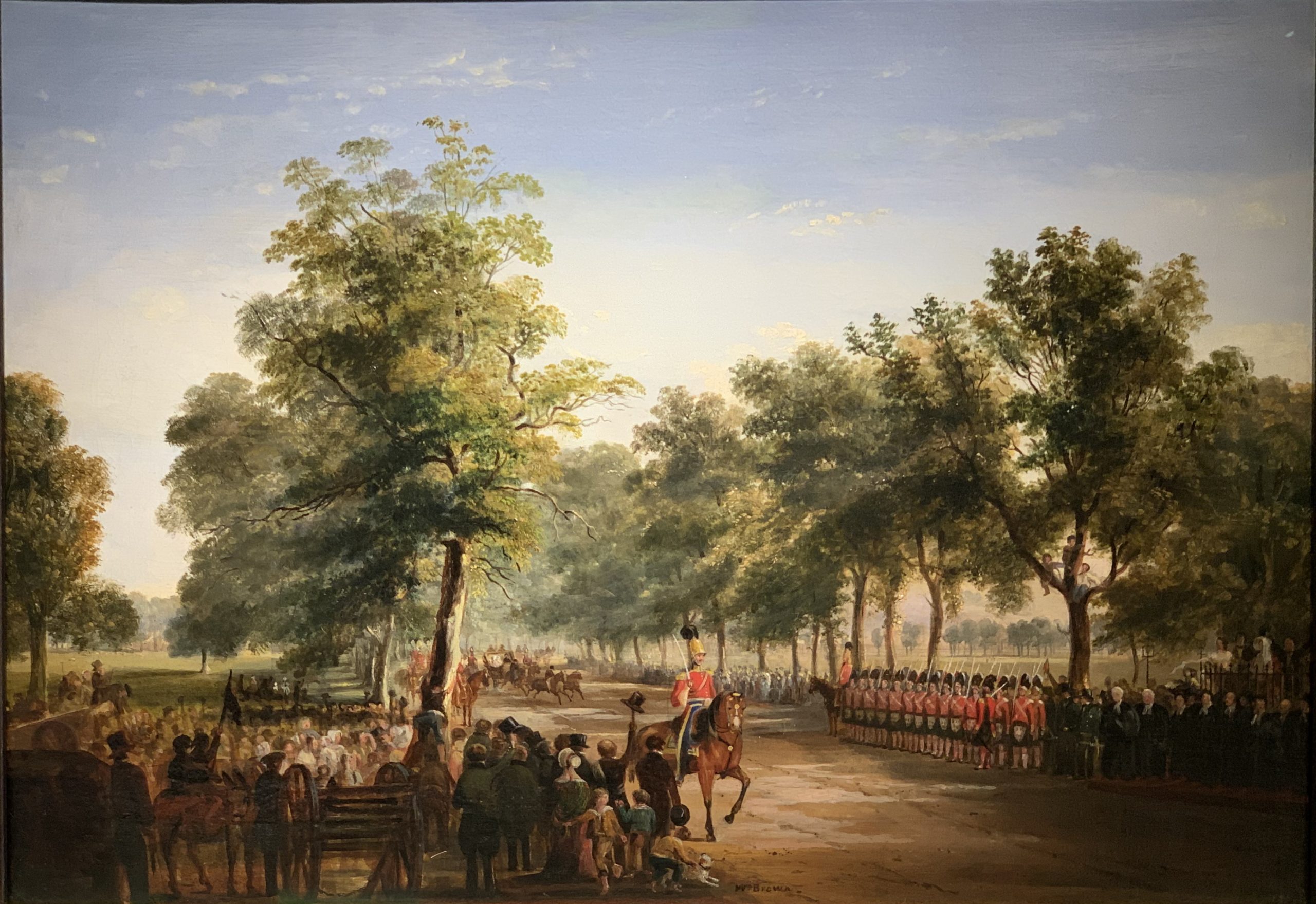 Victoria and Albert entering Perth from the South Inch