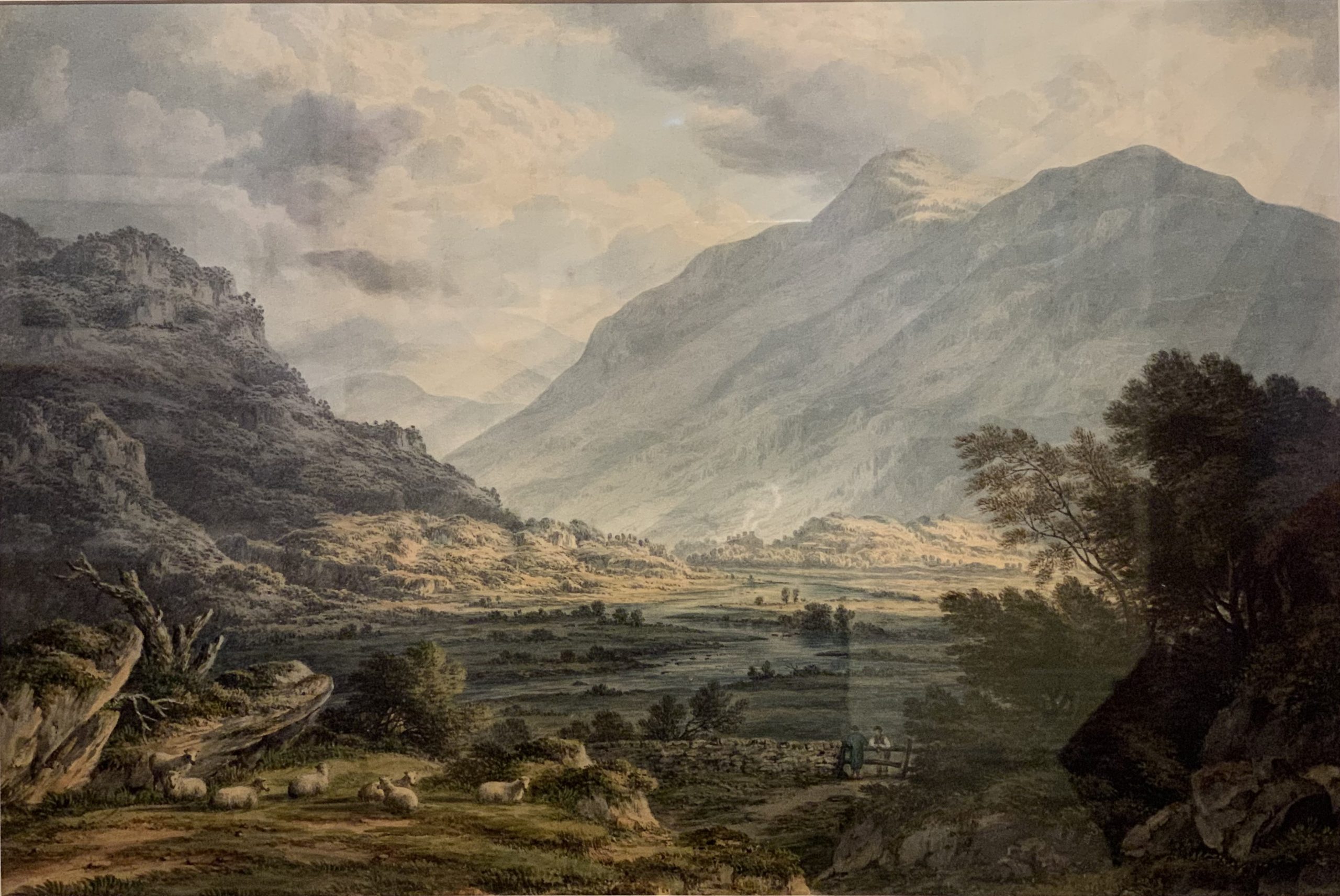 Near Capel Curig, with a view of Mount Snowdon, Wales