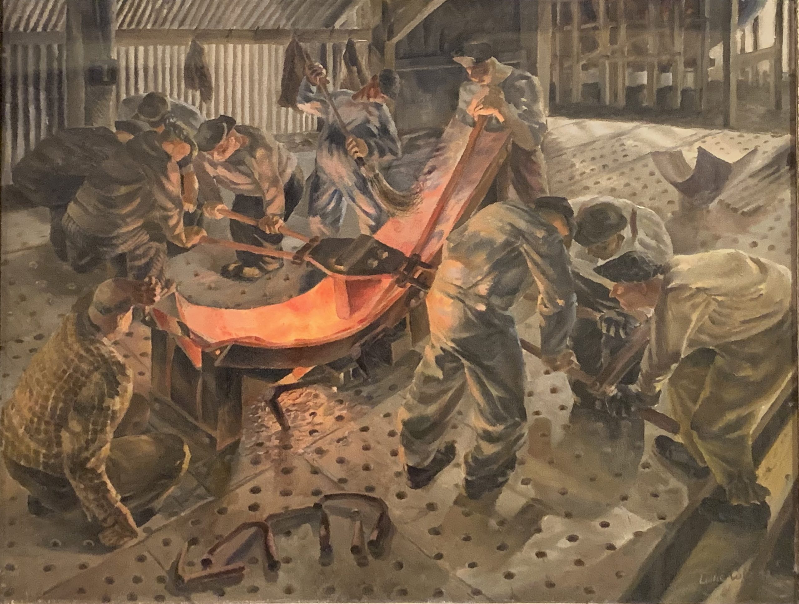 Shaping of the Keel Plate of a Corvette