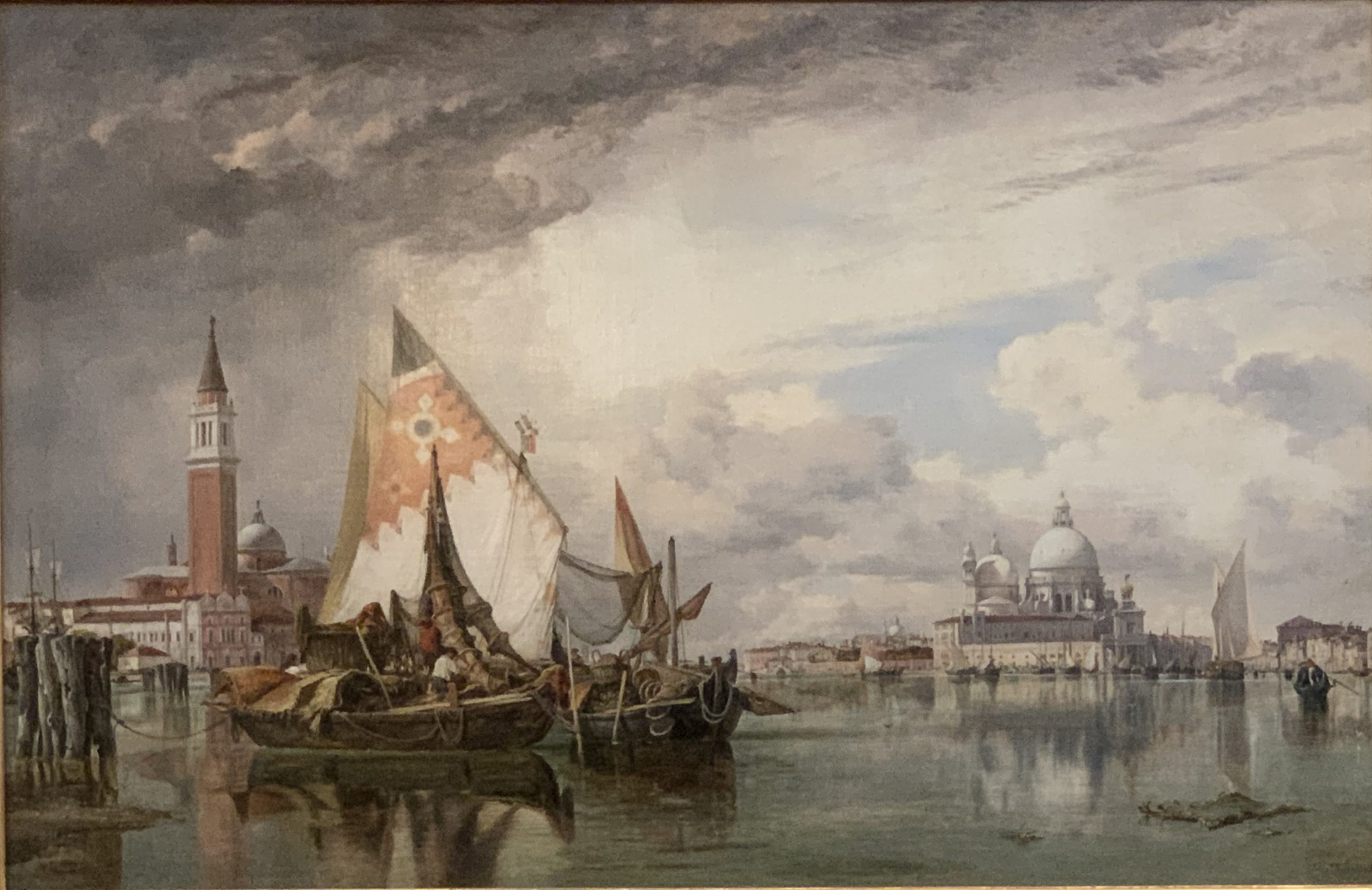 San Giorgio Maggiore and the Salute, Venice, with Fishing Craft of Chioggia and the Lagune
