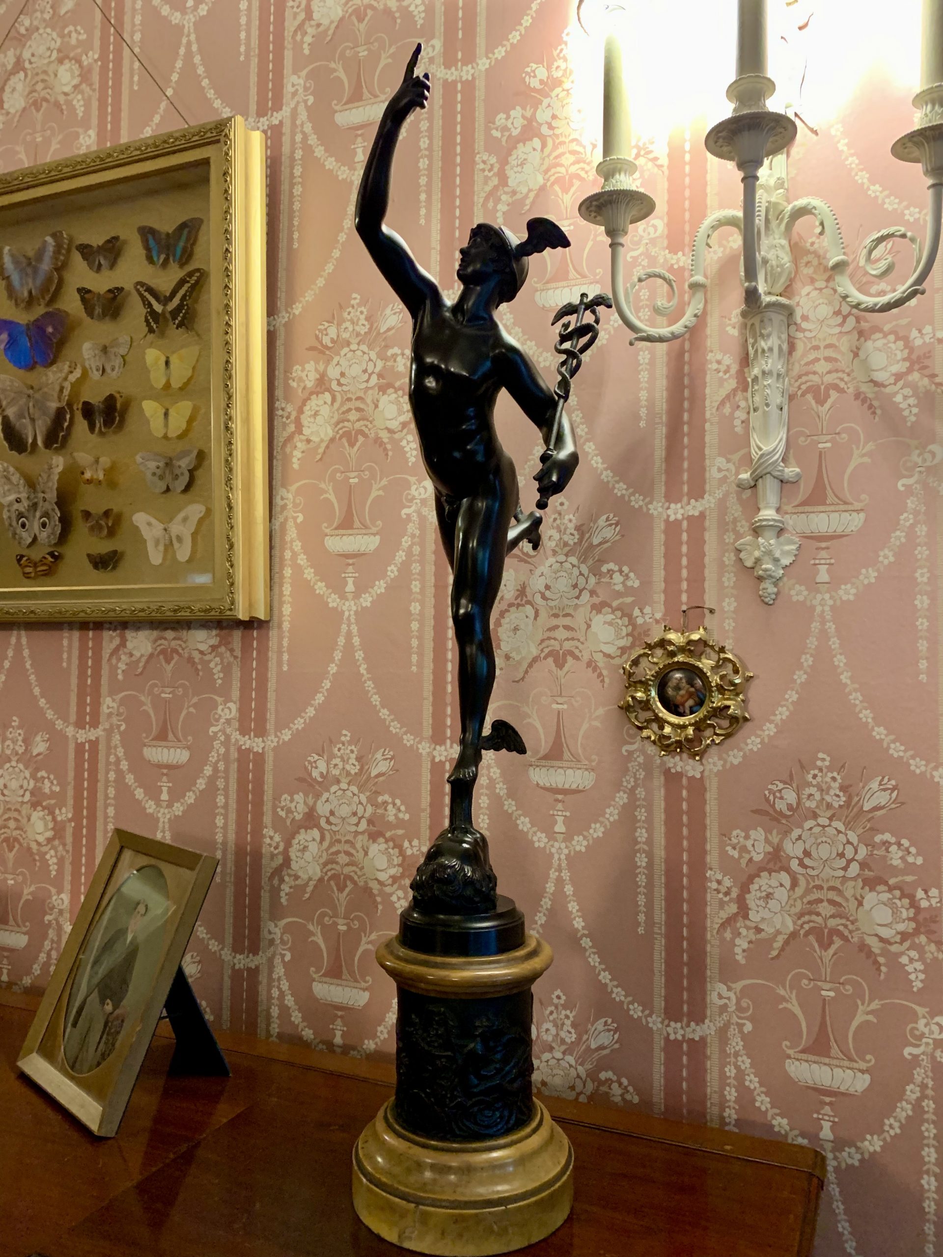 Mercury, god of speed, travellers and commerce
