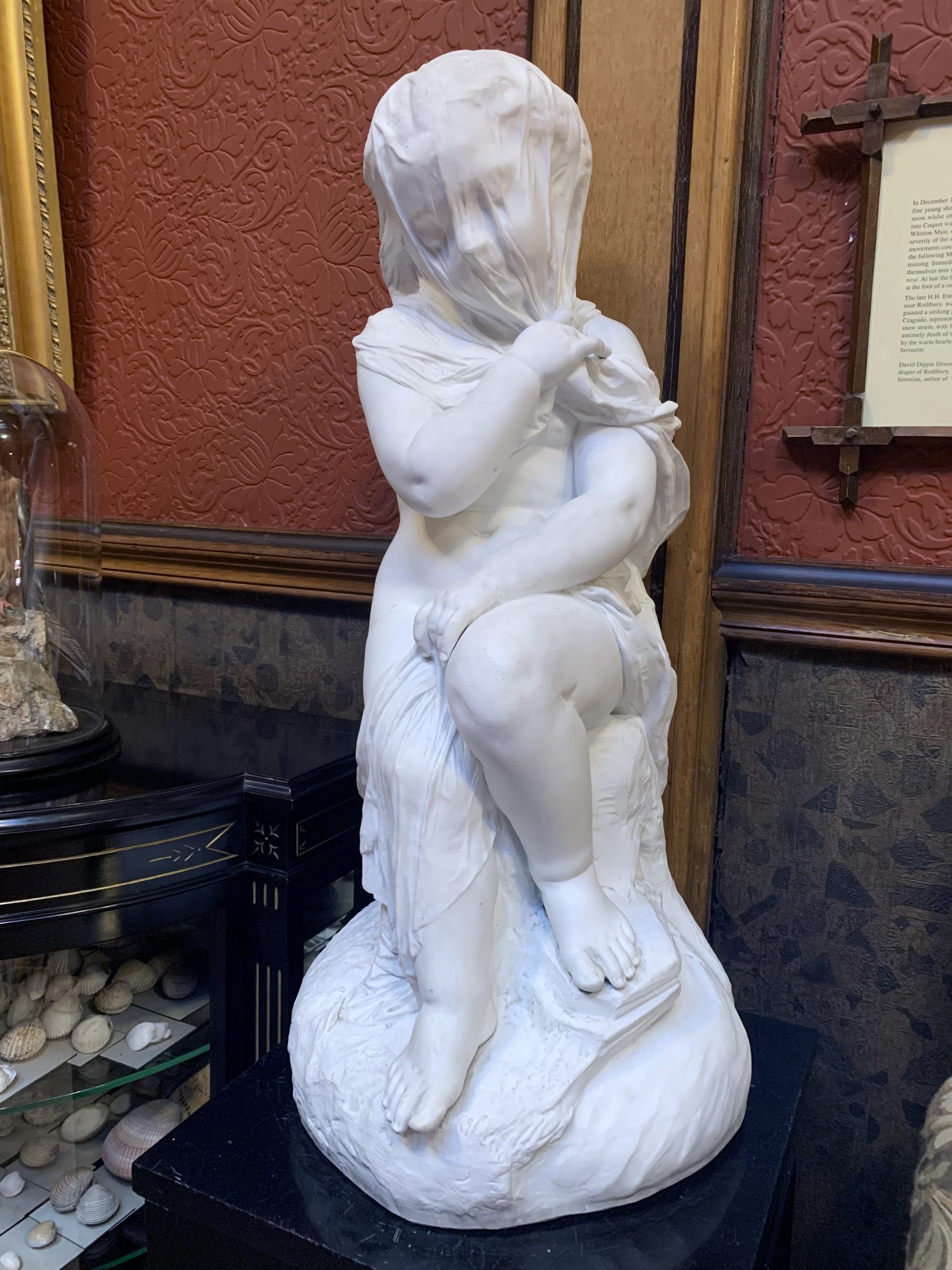 A seated young girl