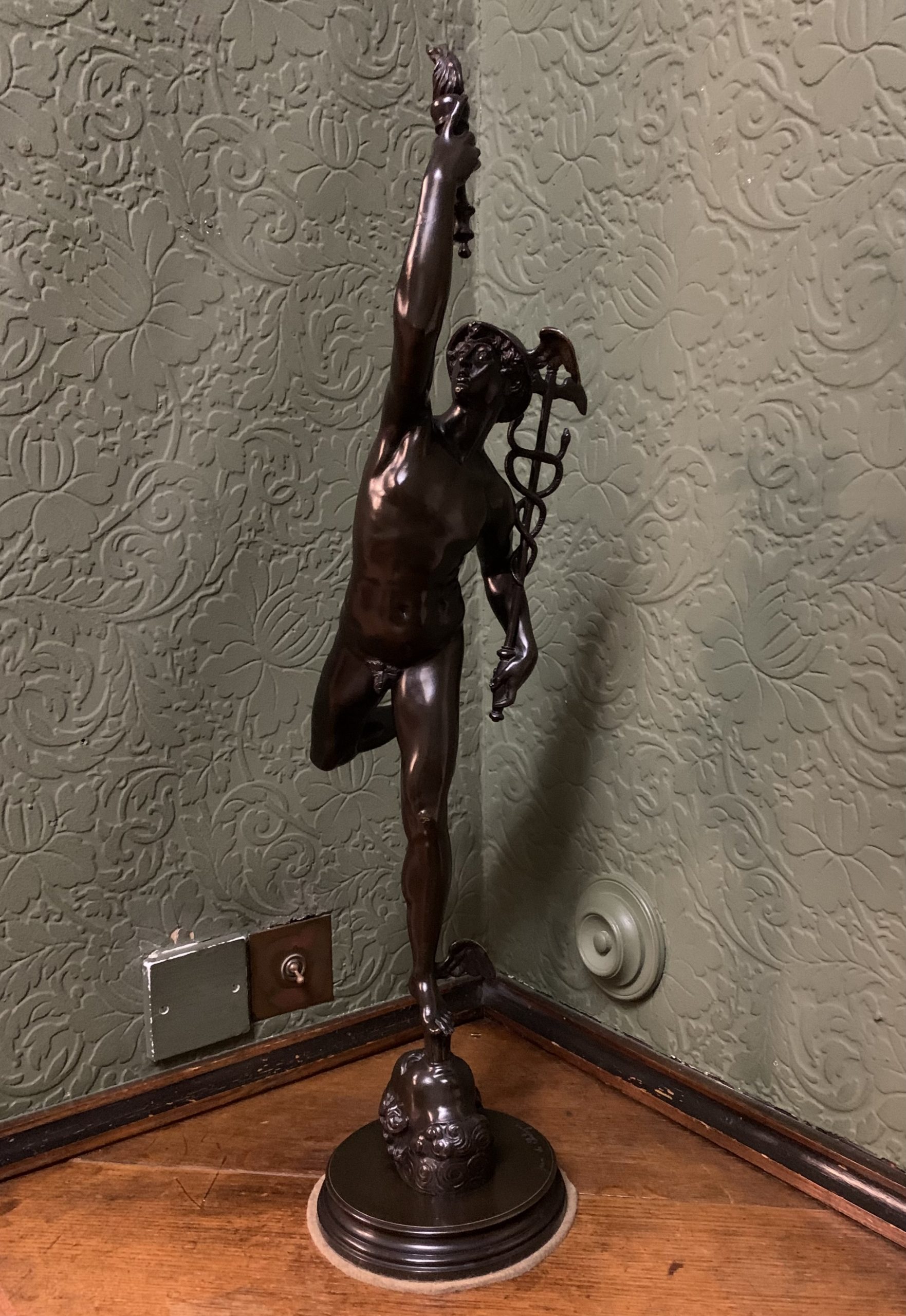 Mercury, god of speed, travellers and commerce