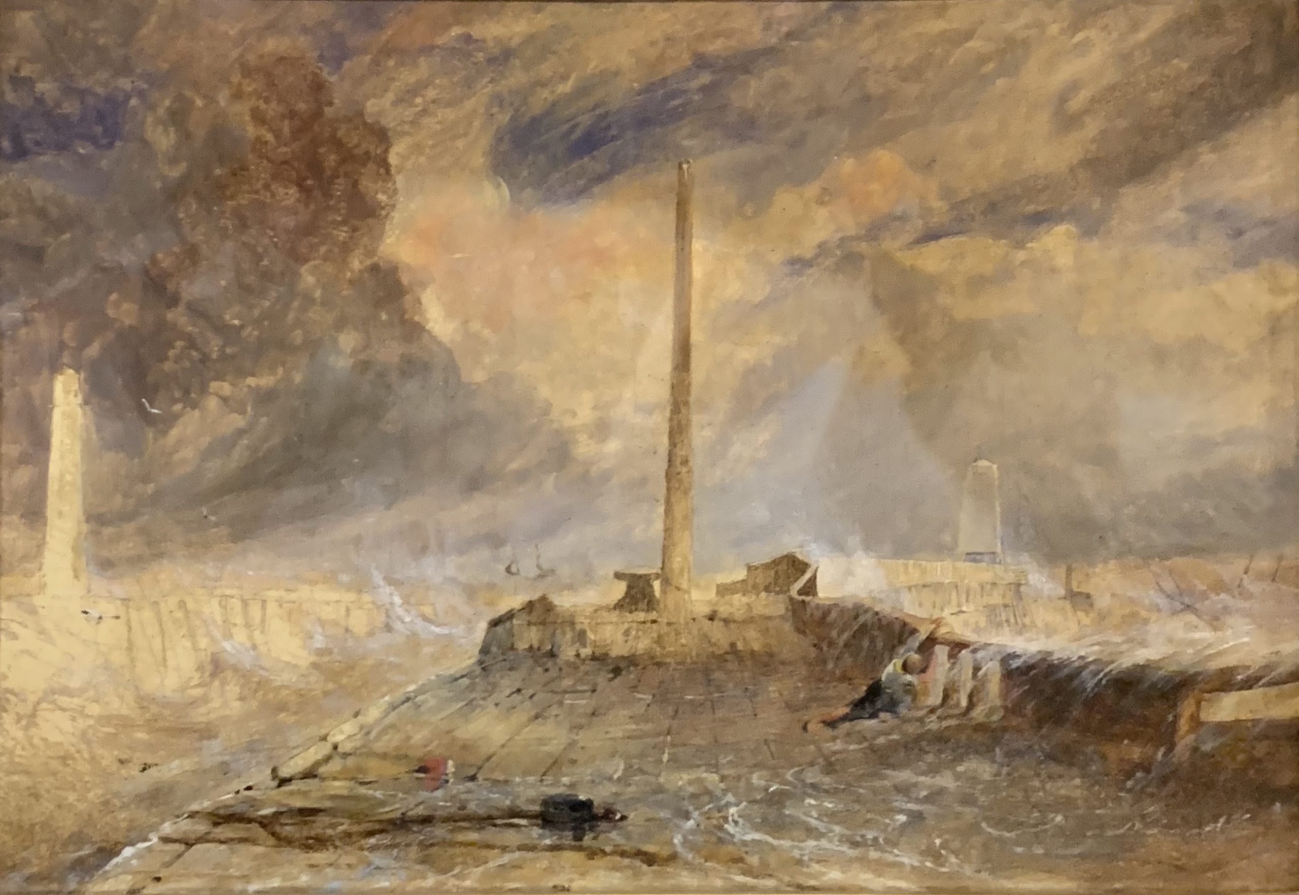 Sunderland Piers in a Storm
