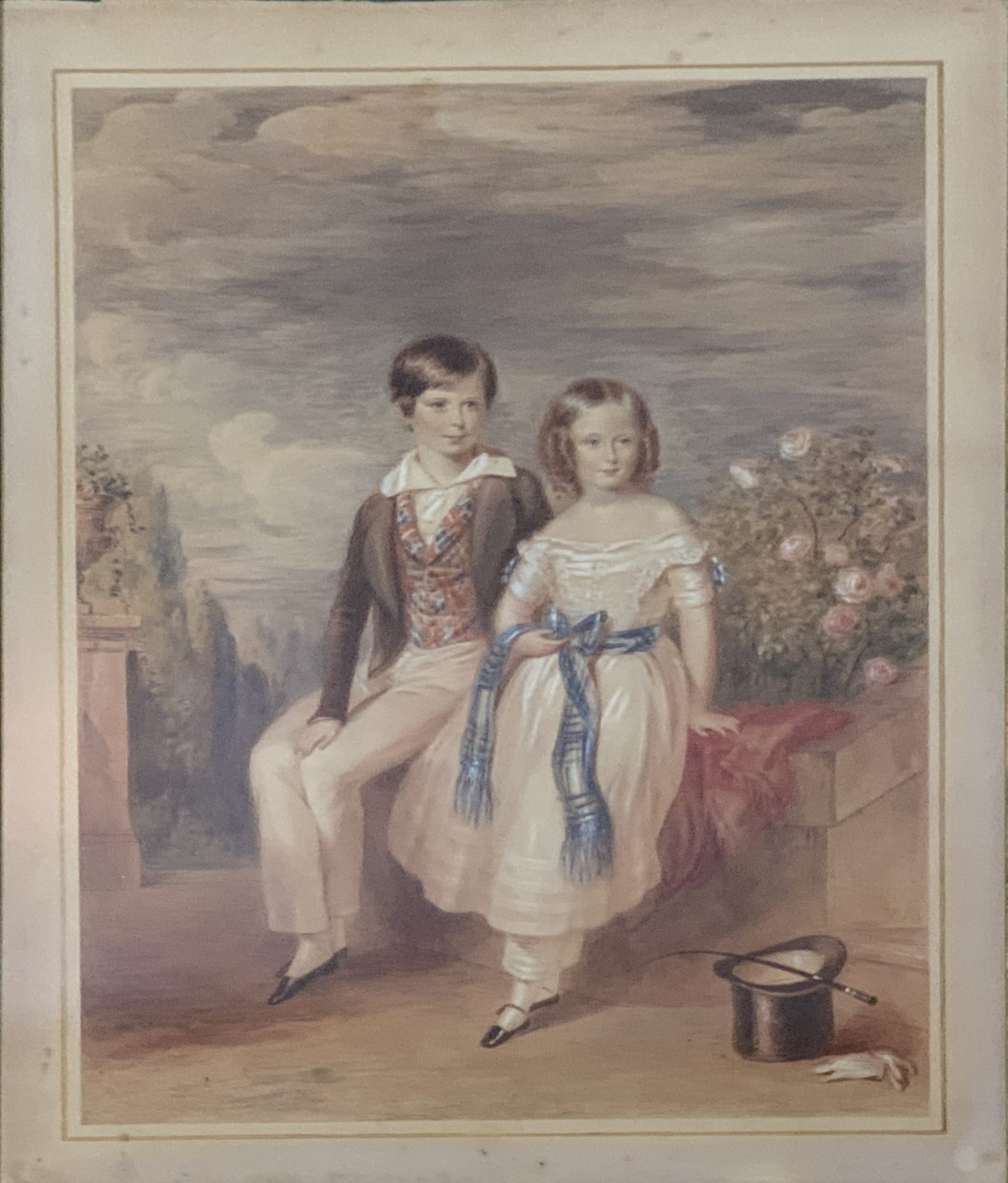Sir George Otto Trevelyan, 2nd Baronet (1838-1928) and his sister Margaret Jean Trevelyan, later Viscountess Knutsford (1835-1906) as children