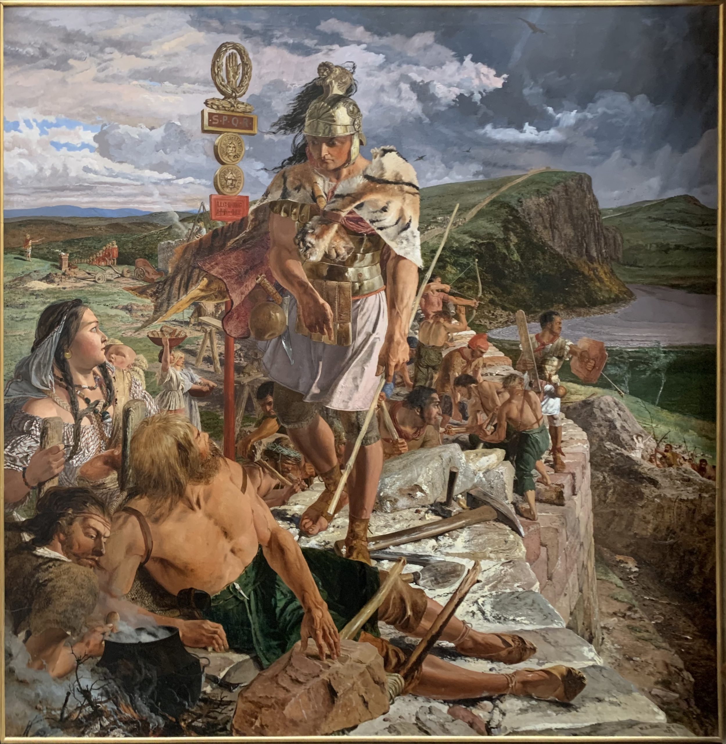 The Romans cause a Wall to be built for the Protection of the South
